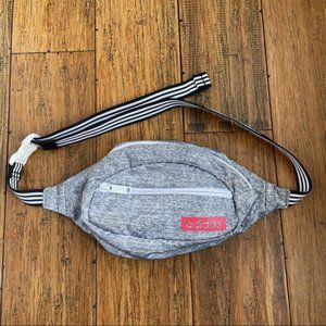 Adidas Heather Gray Pink Adjustable Fanny Pack Waist Bag